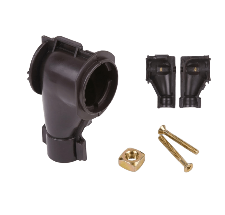 105 black elbow plastic box